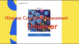 Hirevue Cognitive Assessment Level 2 - Interview Unilever 2023