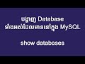 001  database  jdbc show databases