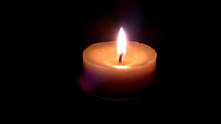 BEAUTIFUL Candle Relaxing Burning flame 10 minutes HD video