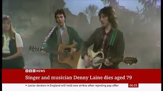 Denny Laine passes away 1944 - 2023 UK