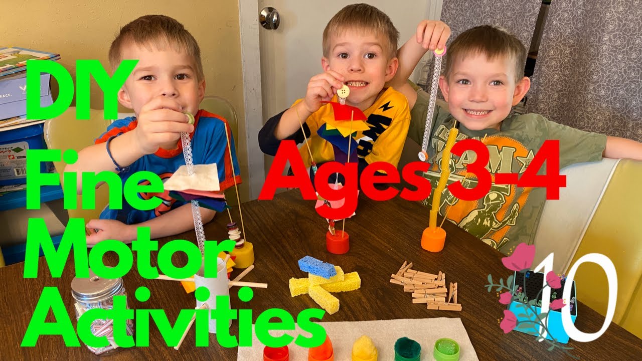 Fine Motor Skill Activities For Ages 3 4 Years Old DIY Activities