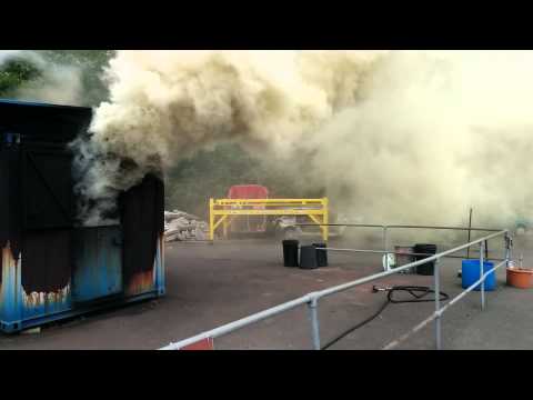 Back draft demonstration 2