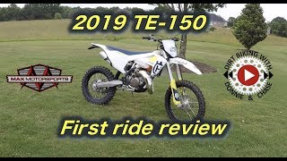 2019 Husqvarna TE 150 - First Impression Review