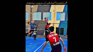 VolleyballBlock Factory of Kashmir 🔥 | Asad Khosa Destroys Hayyan | GB Volleyball #youtubeshort