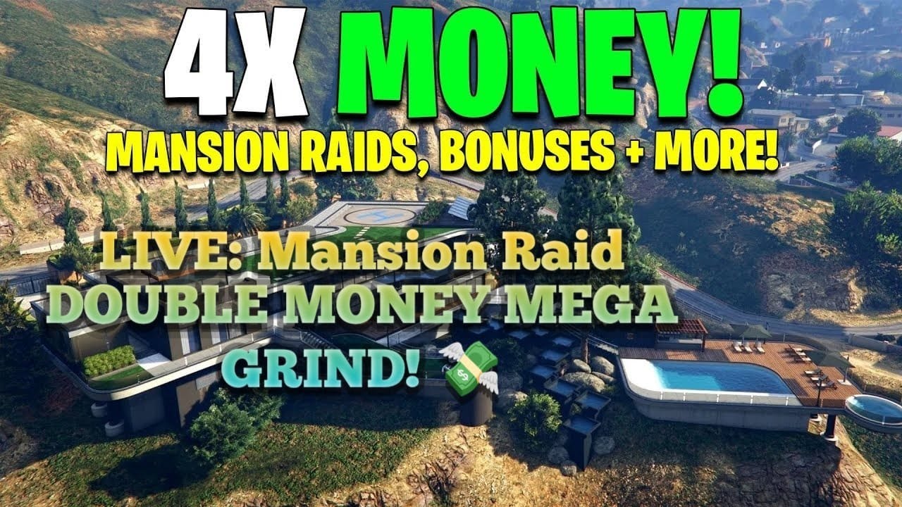 GTA Online LIVE 🔴 Mansion Raid Grind and night club bussines | 2x RP & XP Madness