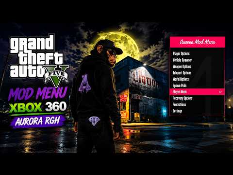 O NOVO GTA 5 MOD MENU no XBOX 360 (AURORA RGH) - NOVA GAMEPLAY 2026 REALISTA