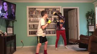 BOXING IN THE LIVING ROOM??