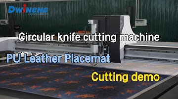 PU Leather Placemat Cutting Demo | Oscillating Knife Cutting Machine With CCD