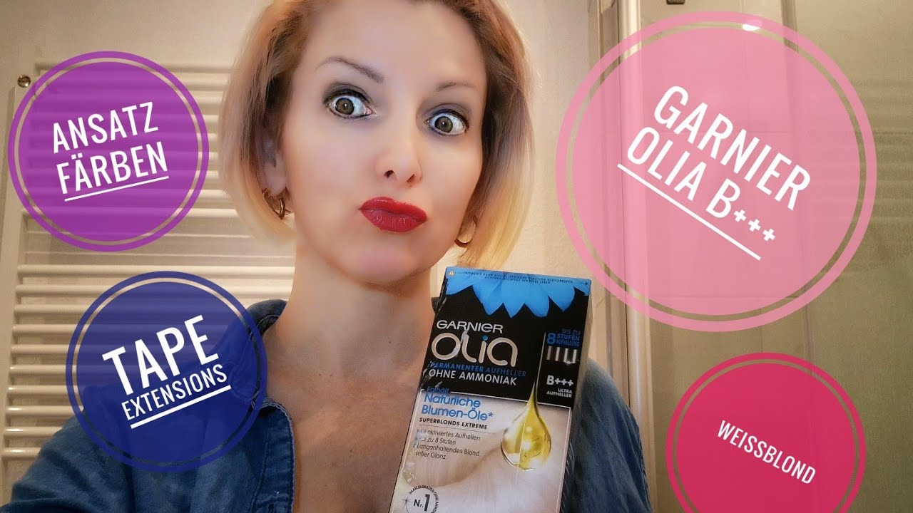 kleben | Garnier | aufhellen Blond Tape Haare | B+++ YouTube Extensions - Olia