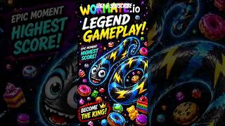 Wormate.io Legend Gameplay 🐍🔥 | Highest Score Ever 😱 | #shorts