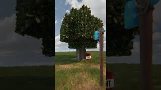 Minecraft Rtx 89% Realistic Cutting Tree #Shorts