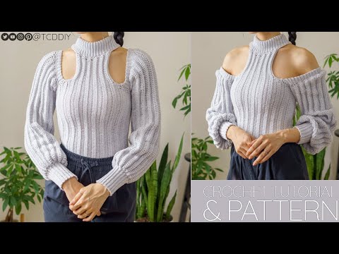 Crochet Turtleneck Sweater | Pattern & Tutorial DIY