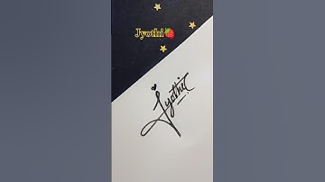 Try your Signature jyothi🍓 || Write letter "j" || #calligraphy #cursivestyle @Signaturestyle96 ❤️