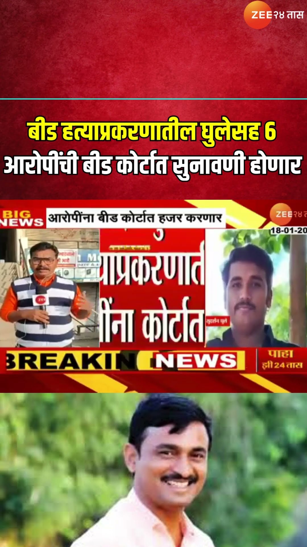 Beed Case Accused Hearing Update | 'बीड हत्याप्रकरणातील घुलेसह 6 आरोपींची बीड कोर्टात सुनावणी होणार