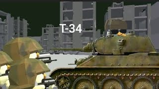 Построил танк Т-34 в чикен гане