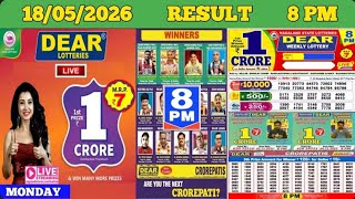 DEAR LOTTERY SAMBAD EVENING 8 PM RESULT TODAY LIVE DRAW ON 18.05.2026 NAGALAND MONDAY