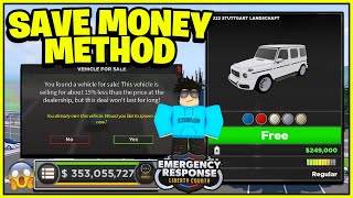 How to SAVE MORE MONEY in ERLC! (Emergency Response Liberty County)