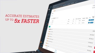 Develop accurate estimates up to 5x faster with Buildxact