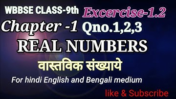 WB class-9th Chapter-1,Ex-1.2|Real numbers|Qno.1,2,3