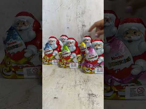 Шоколадна фігурка Санта Клаус з сюрпризом Kinder Surprise, видео 1