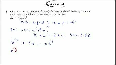 Let * be a binary operation on  Q defined by , a*b=ab^2 . Is it commutative ?