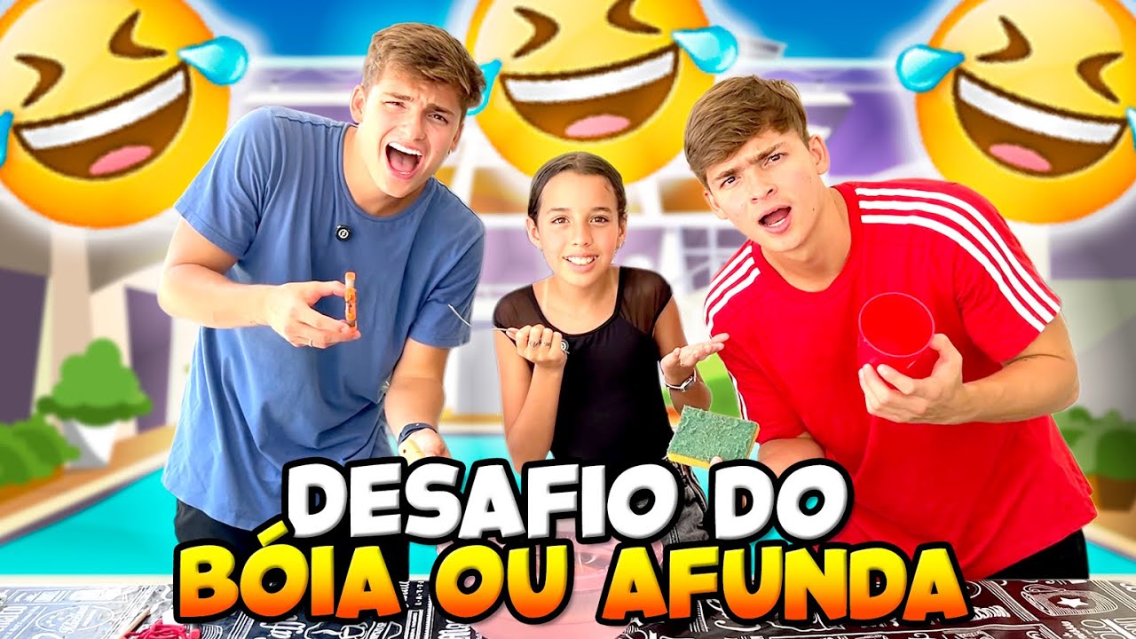 DESAFIO DO BÓIA OU AFUNDA COM OS IRMÃOS SCRIBEL • Letícia Alvim •