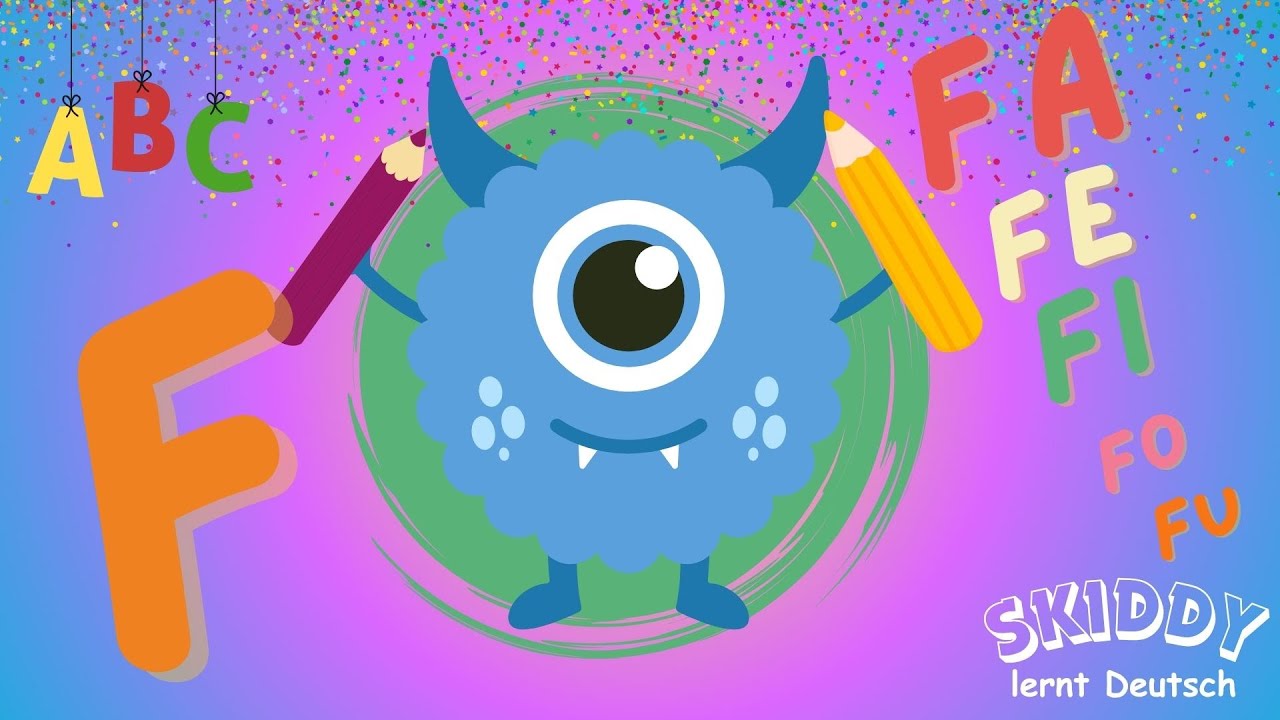 F wie Fisch 🐟 | Fa, Fe, Fi, Fo, Fu Silben lernen | DAJUU Deutsch für Kinder