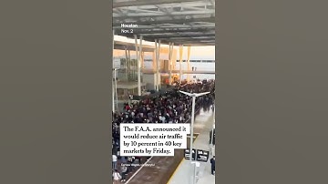 U.S. to Cut Air Traffic at 40 Airports Over Government Shutdown