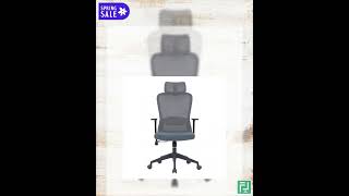 C4003 Grey Mesh with Black Frame High-Back Office Chair
