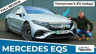 New 2022 Mercedes EQS luxury electric car review – DrivingElectric