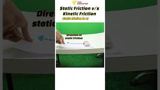 Static vs Kinetic Friction Explained in 60s 🔥 #shorts #science #viral