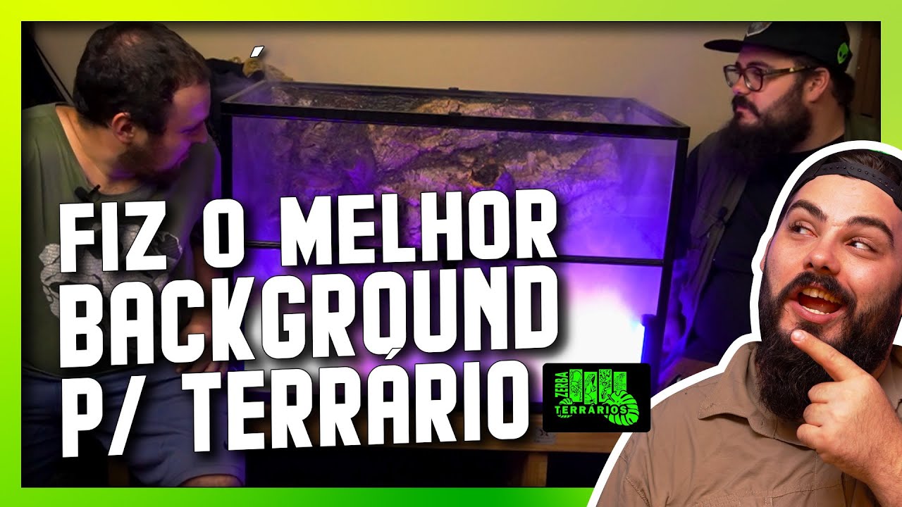 Como montar um BACKGROUND para terrário do seu RÉPTIL PET - Aprenda como fazer passo a passo.