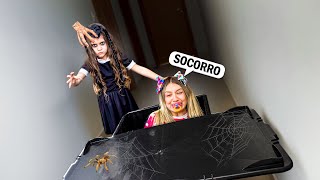 MY LITTLE SISTER BECAME A SCARY WANDINHA AND LOCKED BABY JULLY IN THE BOX!