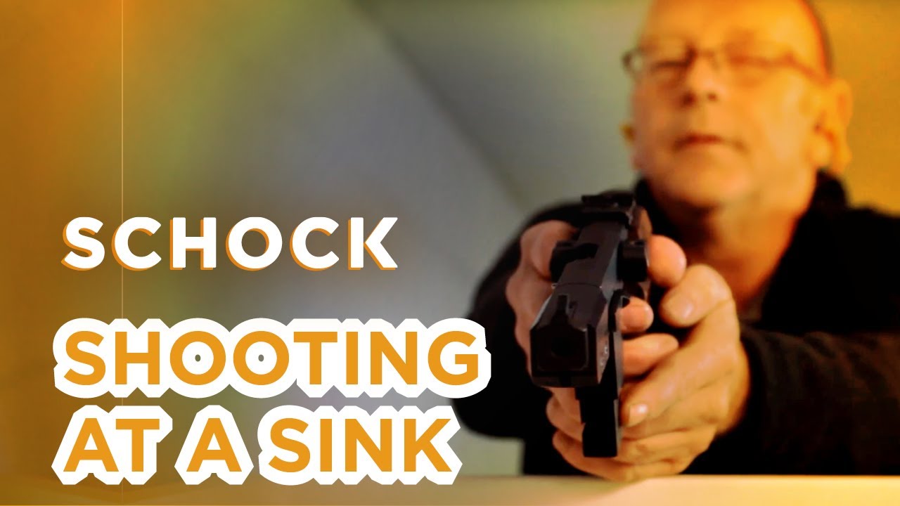 Shooting at a SCHOCK sink