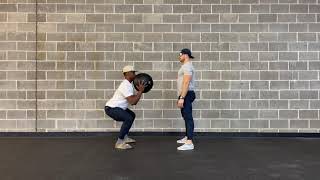 Partner Alternating MedBall Clean & Jerk