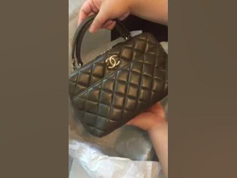 Chanel Dark Grey Quilted Puffy Leather Handbag Tote