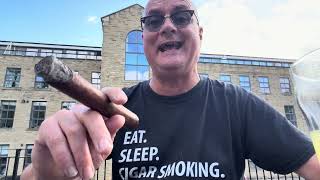 Eat. Drink. Cigar smoking.