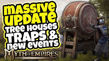 MASSIVE UPDATE | Tree House, Traps, Rhino Tank & More: Myth of Empires Survival RPG