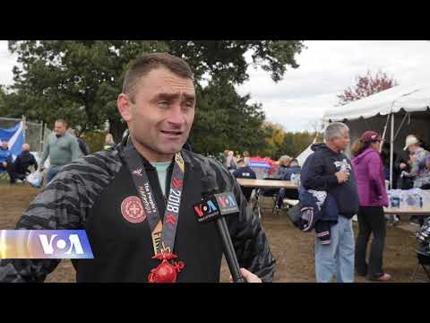 ქართველი დაჭრილი ჯარისკაცები საზღვაო ქვეითების მარათონზე