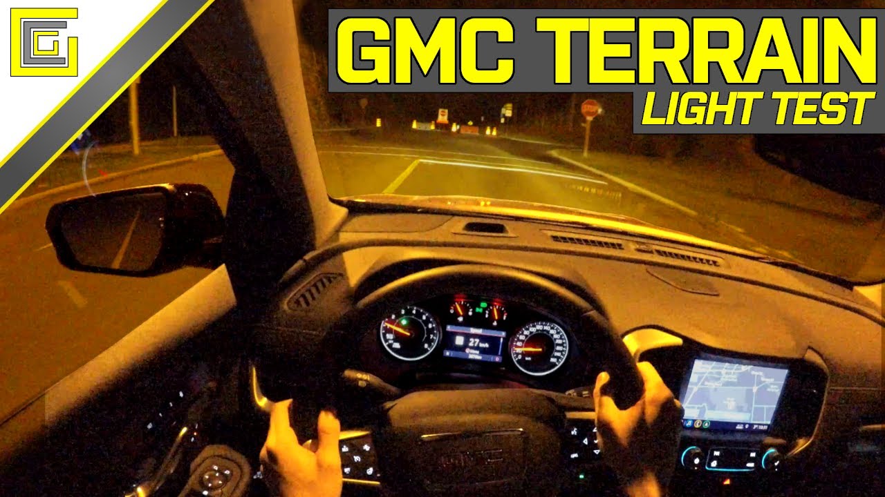 GMC Terrain SLT AWD LED Light Test / Night POV / Driving Impressions