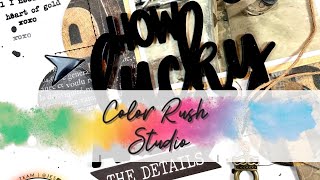 How To Scraplift Cherry Challenge With Color Rush Studio Kits Tutorial