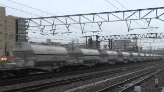 【最後の活躍！】JR貨物EF200-10 白ホキ牽引 (5767レ代走) 熱田駅にて