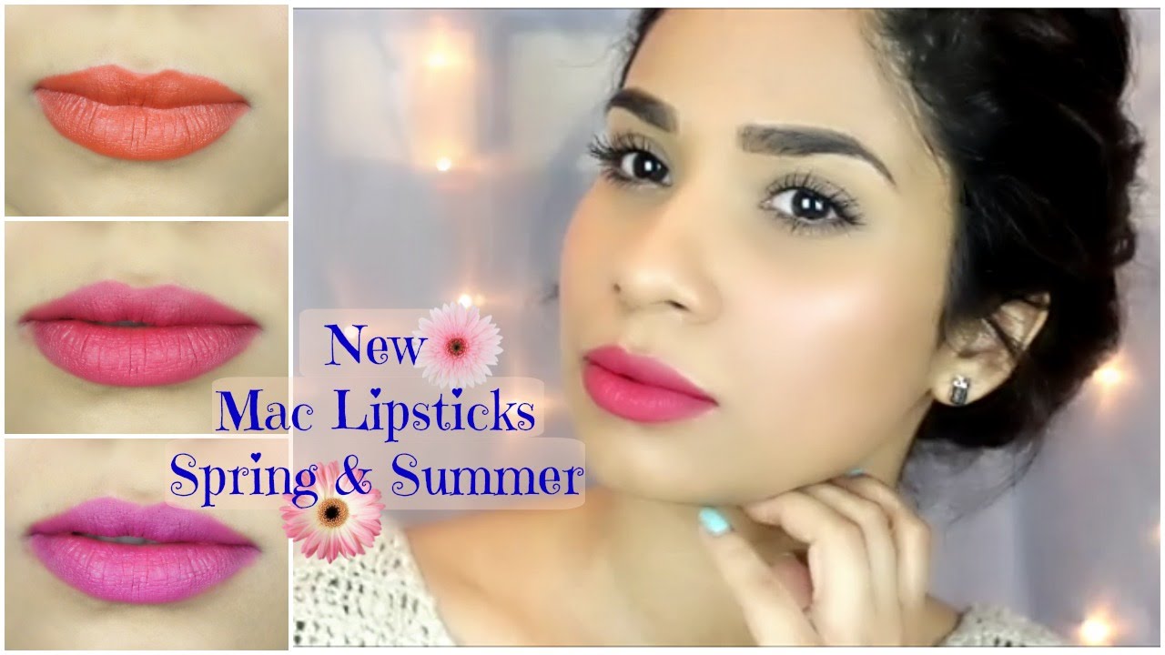 New Spring Mac Lipsticks Try On and Swatches | Byb - YouTube
