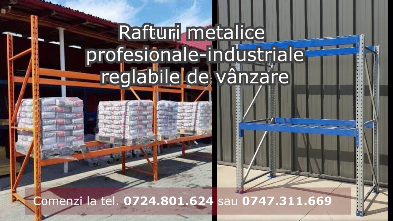 Vând rafturi metalice profesionale reglabile cu diferite modele diferite culori diferite înălțimi la