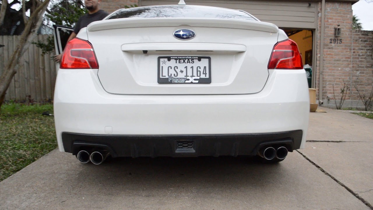 Subaru WRX/STI Nameless Performance Staggered Axleback Exhaust YouTube