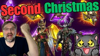 Second Christmas: So Much Gold On The Frosted Path Shard Pulls - Raid Shadow Legends