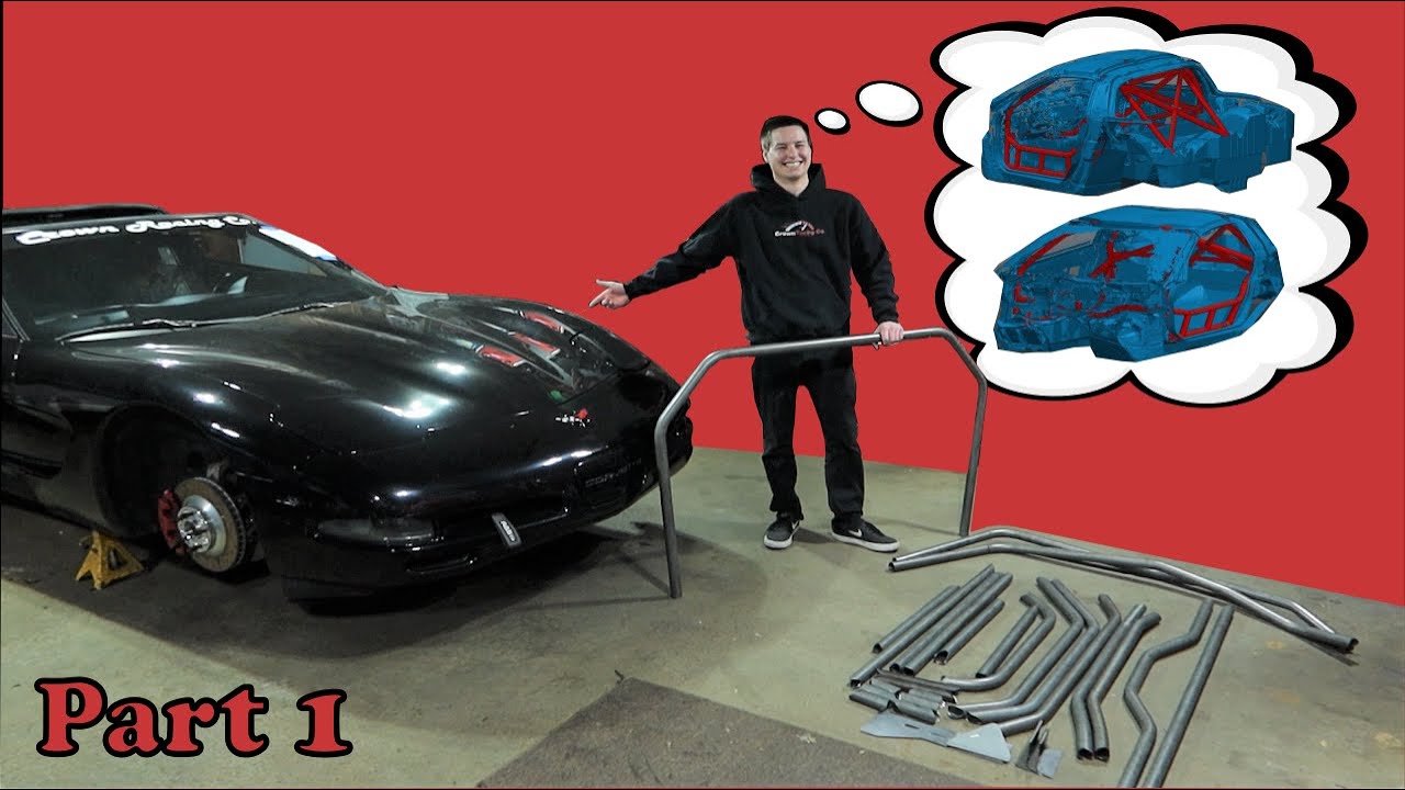 C5 Corvette Roll Cage Install PART 1 // Cagekits YouTube