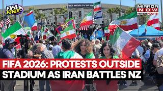 FIFA 2026: Protest Erupts Outside Stadium As Iran Battles New Zealand In World Cup | Watch