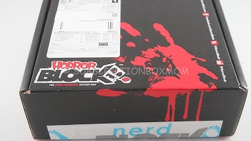 Horror Block Review Premier Box - Nerd Block Horror Block