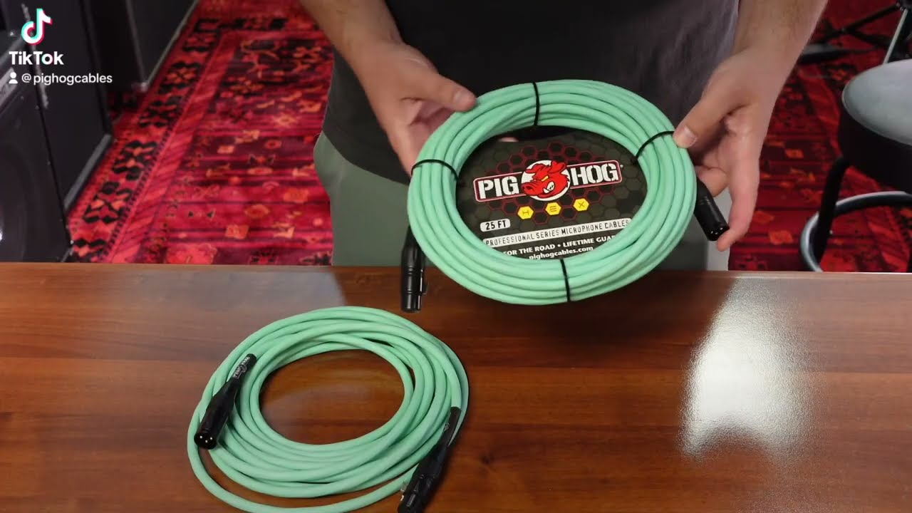 Pig Hog PHM50 Series Lot De 2 Câbles XLR – 15,2 M, Haute Performance, Garantie à Vie